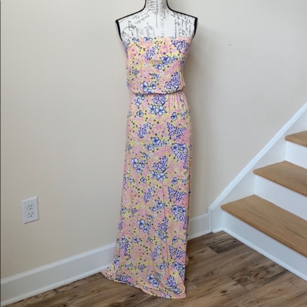 Lilly Pulitzer Strapless Maxi Dress